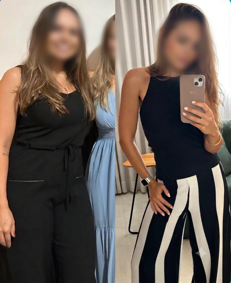 Resultado — Antes e Depois